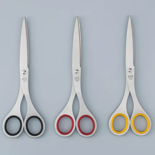 Miniatura 2 de ALLEX Tijeras japonesas de oficina de 7.2 pulgadas – Tijeras grandes multiusos para escritorio, hogar y uso escolar, diseño de acero inoxidable 7.2