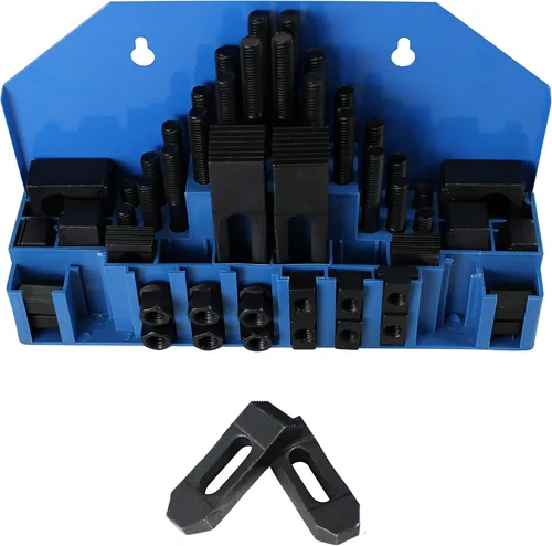 Miniatura 4 de HFS (R) Kit de Abrazaderas de Sujeción para Fresadora Bridgeport (Ranura de 1/2'' Perno de 3/8'') - Acero para Herramientas Duradero, Instalación