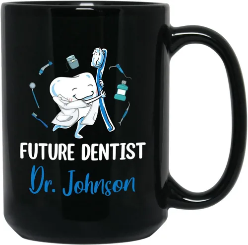 Miniatura 12 de Taza de café personalizada con texto en inglés "I Create Smiles What's Your Superpower" de 11 onzas, taza de café personalizada con nombre I Create