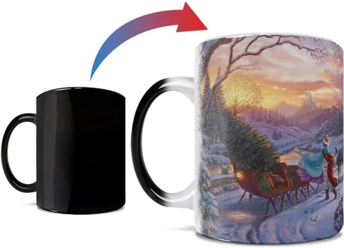 Miniatura 12 de Morphing Mugs Disney – Cenicienta Happily Ever After – Thomas Kinkade Studios – Una taza de cerámica que cambia de color de 11 onzas – Imagen