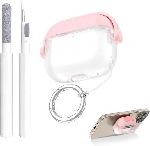 Miniatura 28 de Aircawin Funda transparente para Airpods, funda protectora a prueba de golpes para Airpod 1 y 2, accesorios de protección completa de TPU suave
