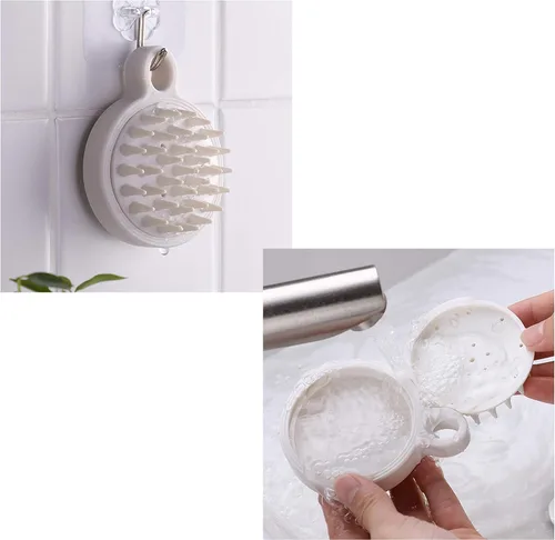 Miniatura 2 de Kare & Kind Kit de masaje para el cuero cabelludo, 1 masajeador de garras con bola y 2 cepillos de masaje de champú, relaja y rejuvenece, estimula
