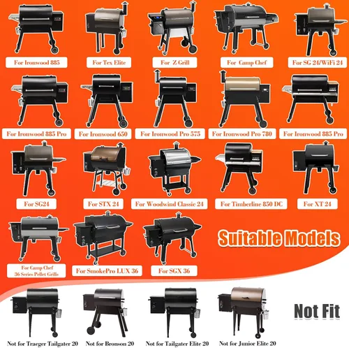 Miniatura 3 de Hisencn Difusor de calor de acero inoxidable para Traeger Pro 575/780 y Ironwood 885/650, Pit Boss, Z Grill, Camp Chef y la mayoría de las otras