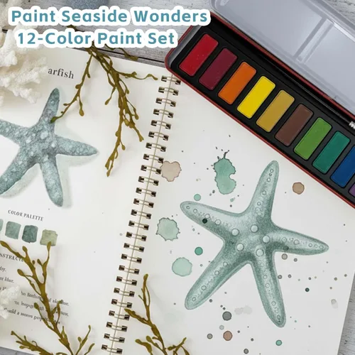 Miniatura 4 de Libros de trabajo de acuarela, kit de pintura de acuarela para principiantes, perfecto para regalar para despertar creatividad y alegría para Ramo
