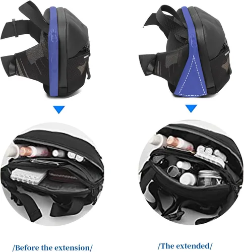 Miniatura 4 de Riñonera cruzada para mujeres y hombres con múltiples bolsillos, para viajes, caminar, correr, senderismo, ciclismo, entrenamiento, billeteras