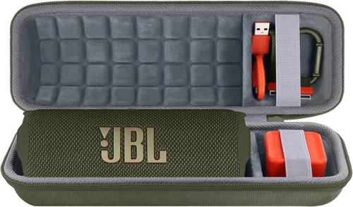 Miniatura 18 de co2CREA Funda de viaje rígida de repuesto para JBL Flip 7 Flip 6 FLIP 5 Altavoz Bluetooth portátil impermeable (funda de camuflaje negro)