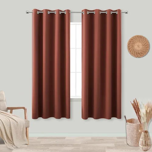 Miniatura 154 de Cortinas opacas de 72 pulgadas extra anchas para dormitorio, puerta corrediza de vidrio y patio, 2 paneles con ojales para oscurecer ventana grande