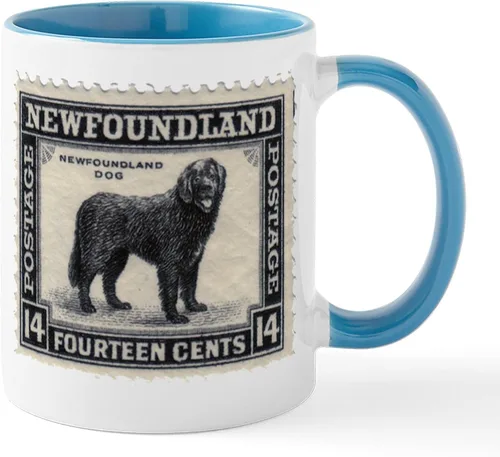 Miniatura 15 de CafePress Newfoundland Dog Drool Zone Taza de café de cerámica de 11 oz (11.0 fl oz)