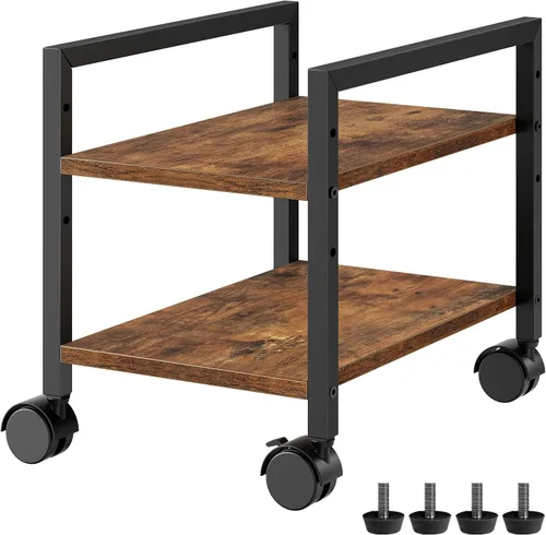 Miniatura 10 de HOOBRO Soporte para PC, soporte de torre de PC de 2 niveles que se adapta a la mayoría de torres de computadora, soporte de CPU para piso, altura