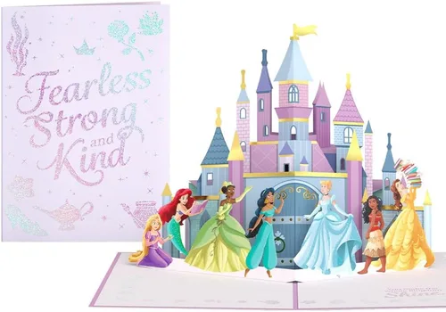 Lovepop Everyday Disney Princess - Tarjeta emergente para ella y él – Tarjetas de felicitación 3D para niños y niñas – You Make the Whole Kingdom