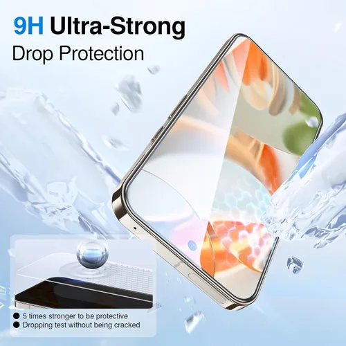 Miniatura 5 de SMARTDEVIL Protector de pantalla para Google Pixel 9 Pro XL (paquete de 3) + protector de lente de cámara, vidrio templado HD, apto para desbloqueo