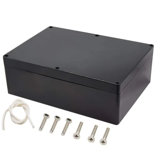 Miniatura 28 de Caja de conexiones, Caja de proyectos Zulkit IP65 impermeable para exterior cajas de plástico ABS Cajas eléctricas electrónicas negras 10.4 x 7.2 x