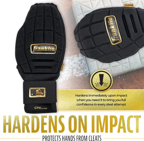 Miniatura 6 de Franklin Sports MLB Guante deslizante de béisbol y sóftbol - CFX PRT Guantes de baserunning deslizantes protectores para adultos y jóvenes - Guante