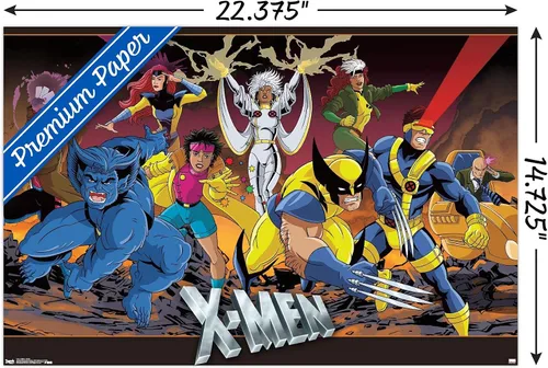 Miniatura 3 de Trends International Marvel Comics - Póster de pared de grupo de The X-Men, 14.725 x 22.375 pulgadas, versión premium sin marco