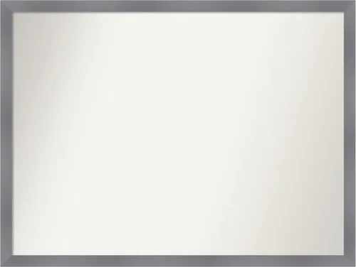 Miniatura 420 de Amanti Art Espejo personalizado, espejo de baño gris plomo a rayas, espejo de pared o espejo de tocador de baño sobre el fregadero