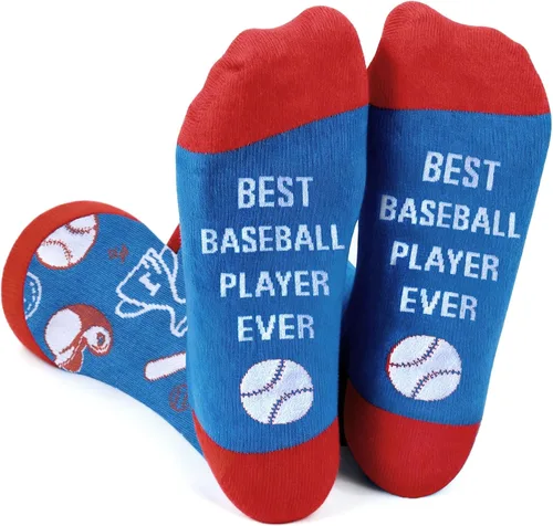 Regalos de béisbol, regalos de jugador de béisbol para hombres y mujeres, calcetines de agradecimiento para Halloween, Navidad, cumpleaños, San
