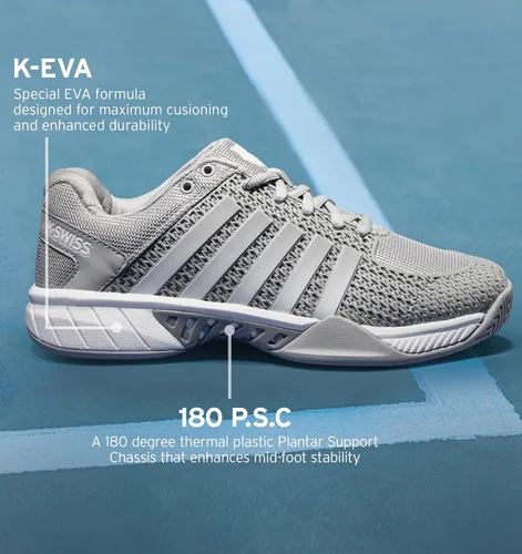 Miniatura 4 de K-Swiss Express Light Pickleball - Zapatillas para mujer, color blanco