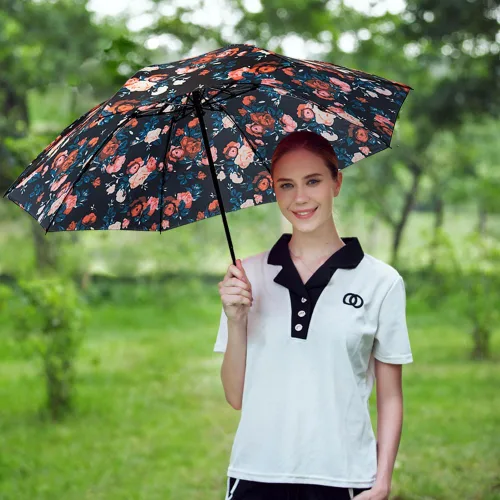Miniatura 26 de LANBRELLA Paraguas plegable inverso compacto paraguas de viaje a prueba de viento automático