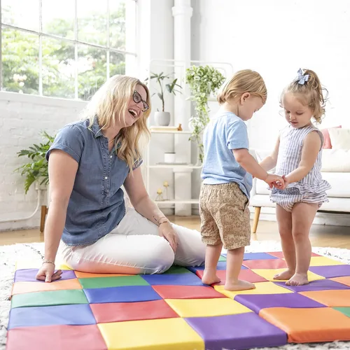 Miniatura 12 de ECR4Kids SoftZone Tapete de Actividades de Retazos, Tapete de Juego Plegable, Surtido