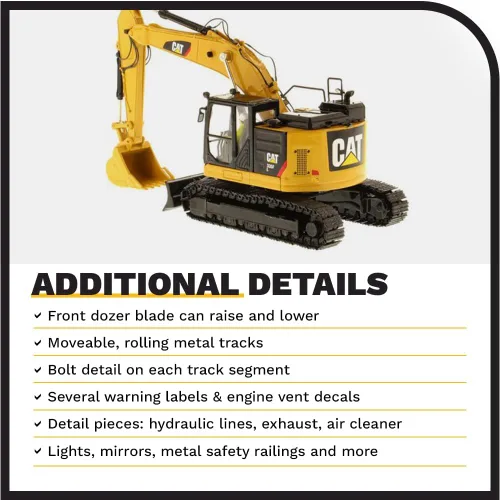 Miniatura 5 de Diecast Masters Excavadora hidráulica Caterpillar 335F L 1:50 Camiones para gatos y equipos de construcción de la serie High Line 85925