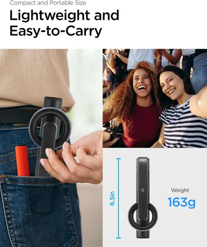 Miniatura 4 de Spigen Soporte de Trípode para Palo de Selfie con Control Remoto Bluetooth y Obturador, Extensible de 24", Compatible con MagSafe iPhone