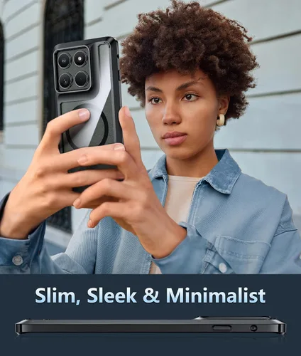 Miniatura 1103 de FNTCASE Funda para iPhone 13 Pro-Max: Fundas magnéticas transparentes compatibles con Magsafe Slim anti amarillamiento protección contra caídas