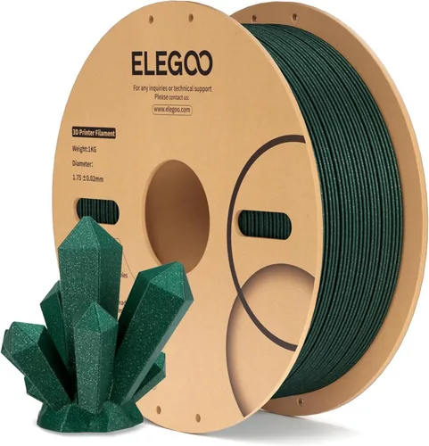 Miniatura 24 de ELEGOO Filamento PLA Seda Cobre 1.75mm 1KG, Filamento para Impresora 3D con Precisión Dimensional +/- 0.02mm, Carrete de 1kg (2.2lbs) Compatible