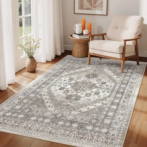 Miniatura 78 de zesthome Alfombra 4x6 - Alfombra Resistente a Manchas Lavable, Alfombras con Respaldo Antideslizante para Sala de Estar, Alfombras Pequeñas de Área