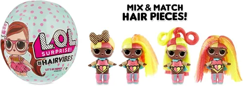 Miniatura 17 de L.O.L. Surprise! Muñecas Hairvibes con 15 sorpresas y extensiones para mezclar y combinar