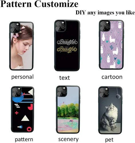 Miniatura 6 de JUSTRY 5 fundas negras de sublimación para teléfono compatibles con Apple iPhone 13 Pro Max, 6.7 pulgadas (2021), fácil de sublimar bricolaje, 2
