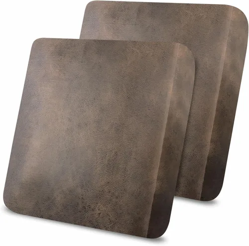 Miniatura 81 de Fundas de cojín tipo cuero para sofá, juego de fundas protectoras de muebles para sillón seccional, sofá biplaza de tela de elastano elástica