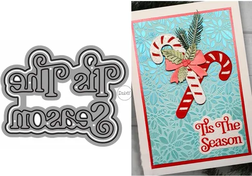 Miniatura 24 de DzIxY Hermosos troqueles de corte de metal con estrellas de árbol de Navidad para hacer tarjetas, juegos de troqueles de papel para grabar, álbum