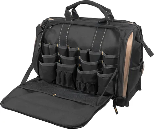 Miniatura 3 de Bolsa de herramientas multicompartimento con 50 bolsillos de artesanía en piel personalizable 1539