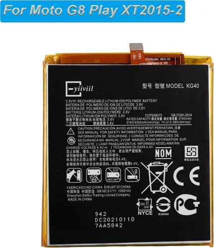 Miniatura 2 de Batería de repuesto KG40 compatible con Moto G8 Play G Fast XT2015-2 con herramientas
