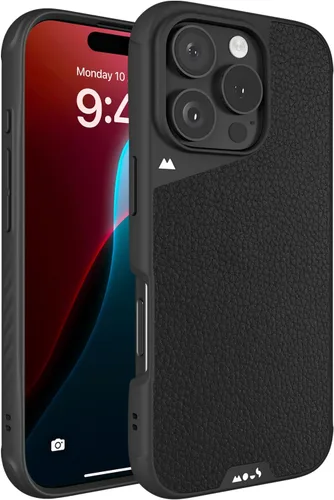 Miniatura 29 de Mous - Funda para iPhone 15 compatible con MagSafe Limitless 5.0, cuero negro, funda protectora para iPhone 15, funda para teléfono a prueba