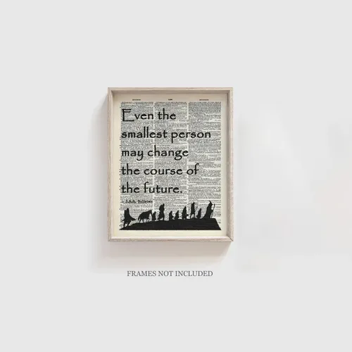 Miniatura 5 de Póster de cita de J.R.R. Tolkien, regalo de Navidad, impresión artística de diccionario, cita inspiradora de Lotr, cita de Galadriel "Even The