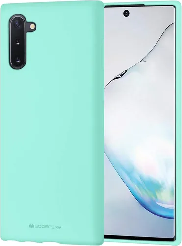 GOOSPERY Funda de gelatina de tacto suave para Samsung Galaxy Note 10 (2019), funda delgada y sedosa (menta)