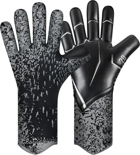 Miniatura 11 de Guantes de Portero de Fútbol, Guantes de Portero de Fútbol con Agarre Definitivo con Tallas 6/7/8/9/10, Agarre Fuerte, Fútbol Americano para Negro