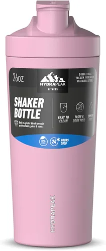 Miniatura 2 de Hydrapeak Botella agitadora aislada, botellas agitadoras para mezclas de proteínas, batidora de mezcladora, botella de batido de proteínas, taza
