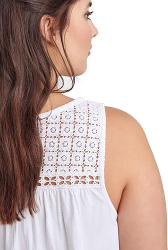 Miniatura 4 de Ellos Camiseta sin mangas de encaje de ganchillo de talla grande