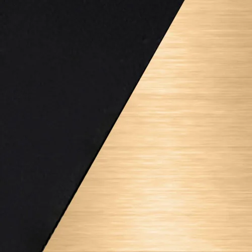 Miniatura 7 de Design House 582734-BGD Kelton - Gancho para bata, color negro mate, dorado satinado