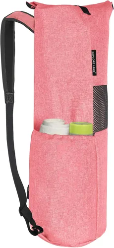 Explore Land Bolsa de almacenamiento para esterilla de yoga Oxford con ventana de malla transpirable y bolsillos grandes Azul