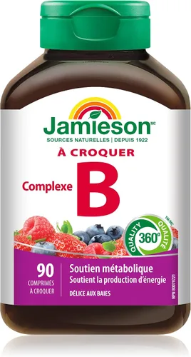 Miniatura 2 de Jamieson Deliciosa fórmula masticable complejo B Berry Bliss 90 tabletas