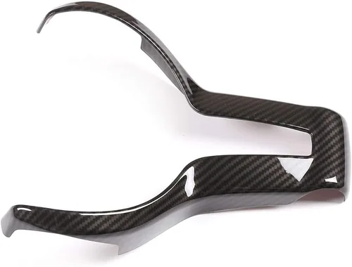YIWANG Marco de decoración de volante de automóvil ABS cromado para BMW F20 F22 F21 F30 F32 F33 F36 F06 F12 F13 X5 F15 X6 F16 M-Sport (fibra de