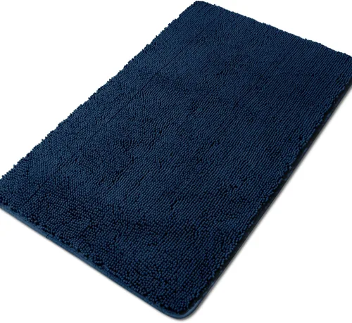 Miniatura 131 de Yeaban Alfombra de pasillo de baño de 24 x 72 pulgadas, antideslizante, alfombra de baño larga de felpilla gruesa, absorbente y lavable, alfombra