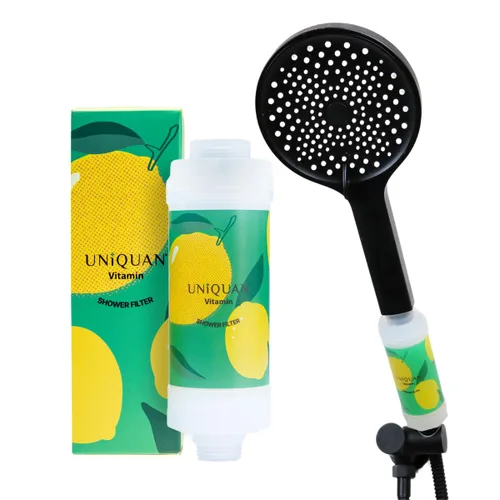 Filtro de ducha con vitamina C con aromaterapia, suaviza el agua dura, eliminación de cloro y fluoruro, cuidado de la piel y el cabello, fácil Pop