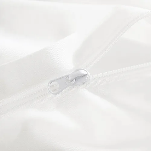 Miniatura 9 de NEXHOME PRO Funda de edredón de algodón para niños, tamaño twin, aspecto de lino, blanco, orgánico, natural, 100% algodón lavado, juego de ropa