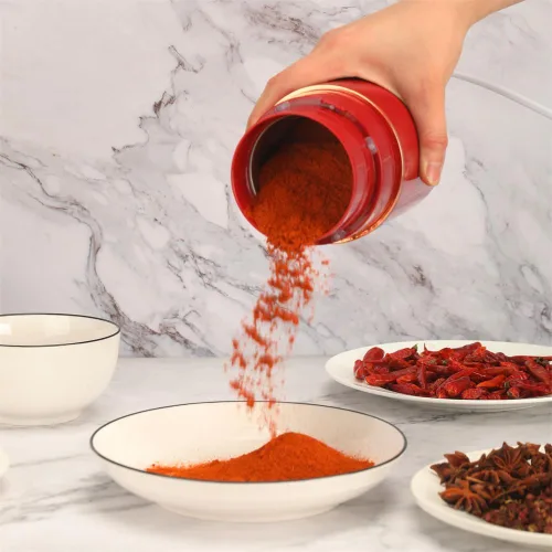 Miniatura 2 de Molinillo Eléctrico para Granos de Café, Especias, Hierbas, Granos y Frutos Secos, Cuchillas de Acero Inoxidable, 2.8 oz, Rojo
