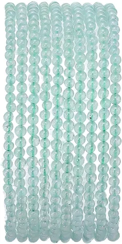 Miniatura 13 de BEADIA Cuentas redondas de piedra natural de jade de amazonita semipreciosas sueltas para hacer joyas 6MM 61PCS Amazonita Jade