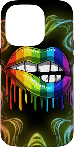 Miniatura 17 de Rainbow Lip Drip Lesbiana Gay Pride Bisexual Transgénero LGBT Funda para iPhone 17